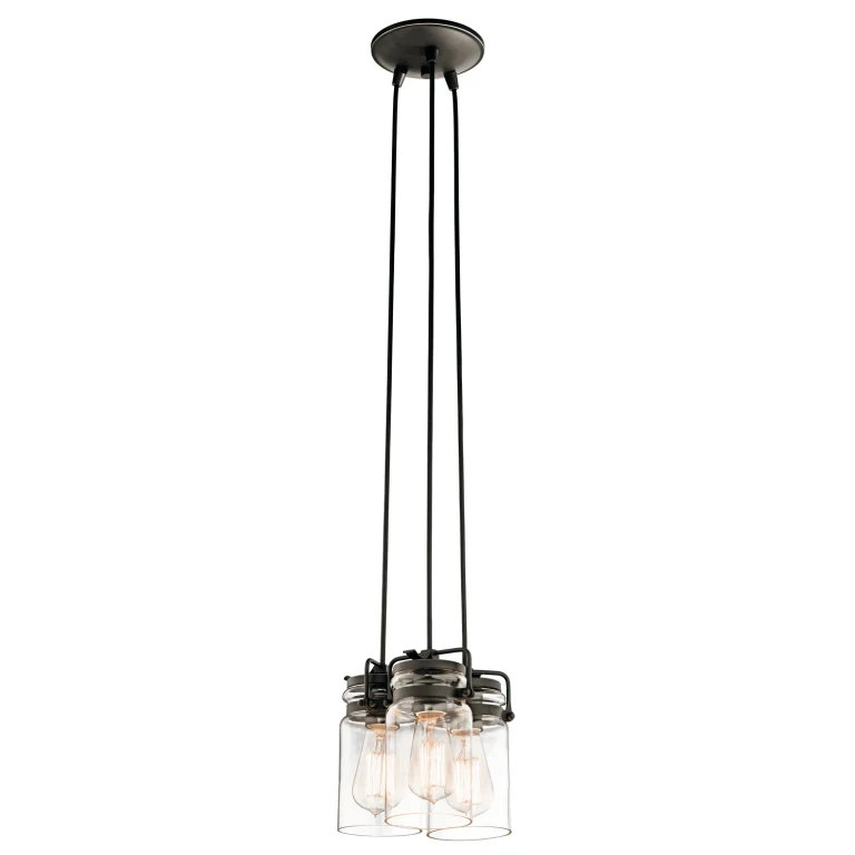 Brinley 3-Light Pendant in Olde Bronze