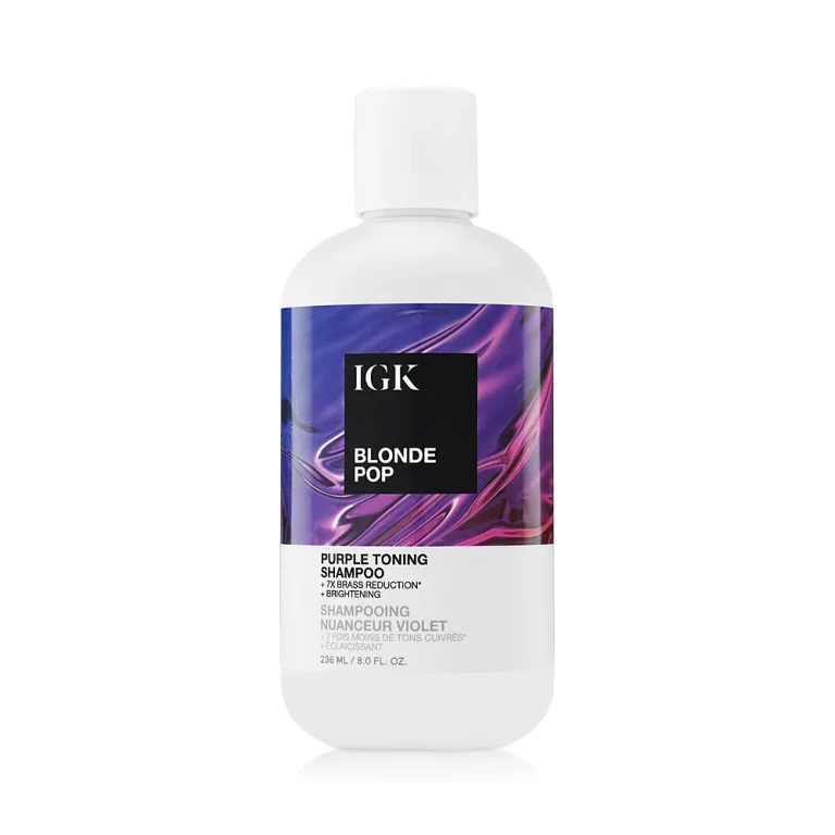 Igk Hair Blonde Pop Purple Toning Shampoo 8 oz.