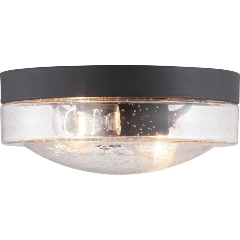 Black Two Light Flush Mount from the Weldon Collection