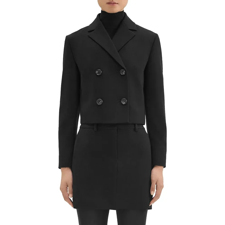 Theory Admiral Double Breasted Crop Jacket