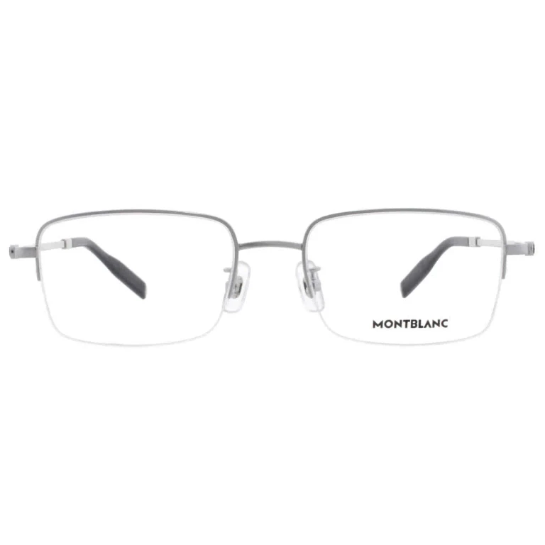 Montblanc Demo Rectangular Titanium Mens Eyeglasses MB0313OA 001 54