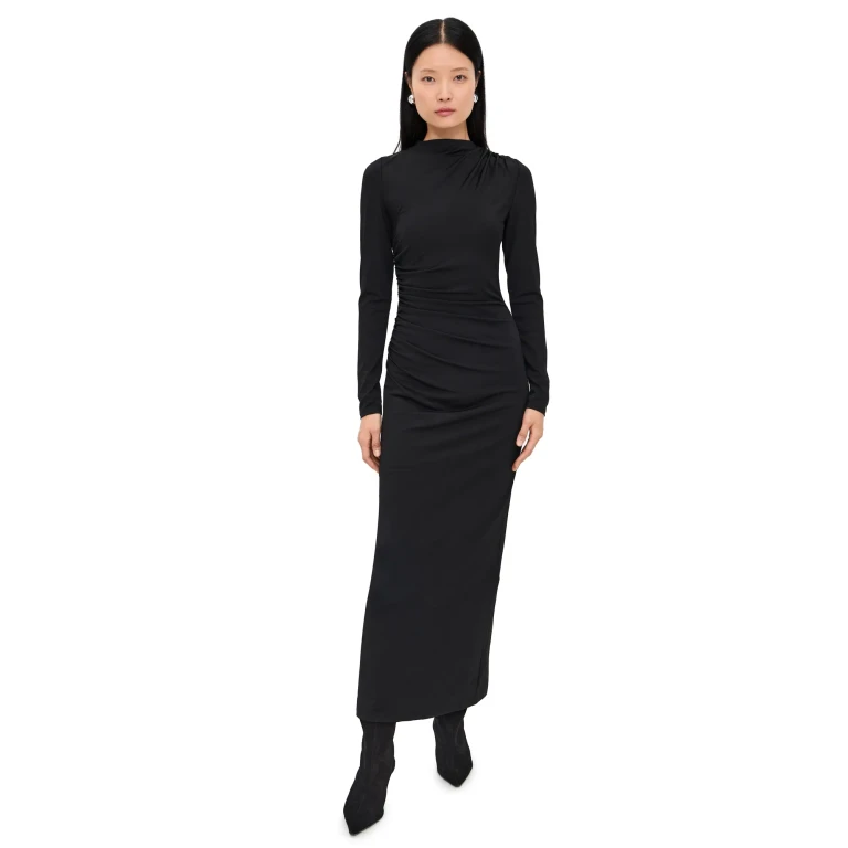 Lioness Contour Maxi Dress Chocolate XXL