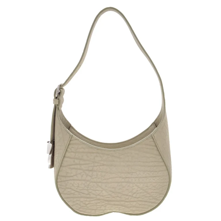 Burberry Chess Baguette Leather Shoulder Bag