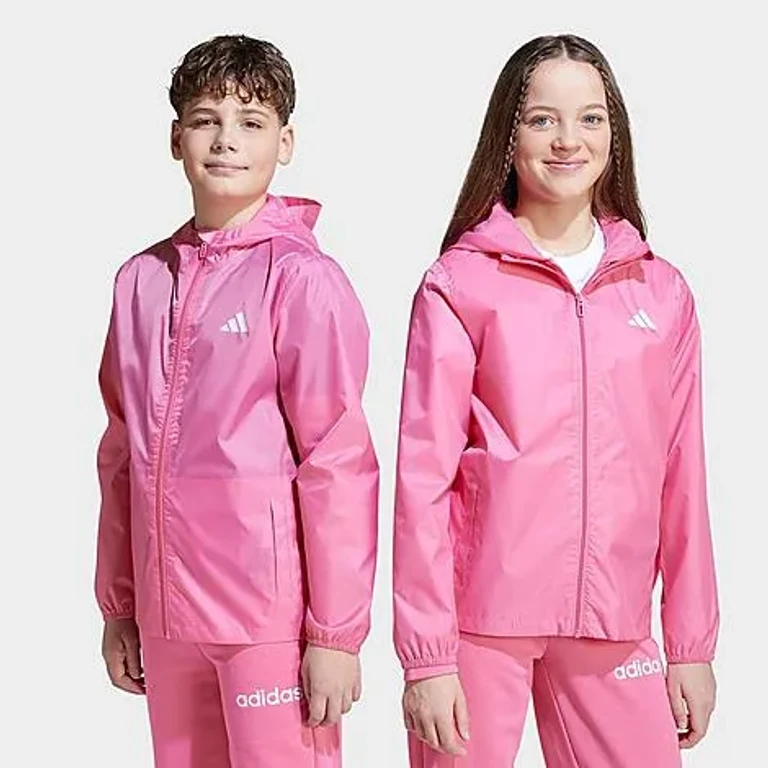 Big Kids Sportswear Rain Jacket in Pink Fusion Size: XS