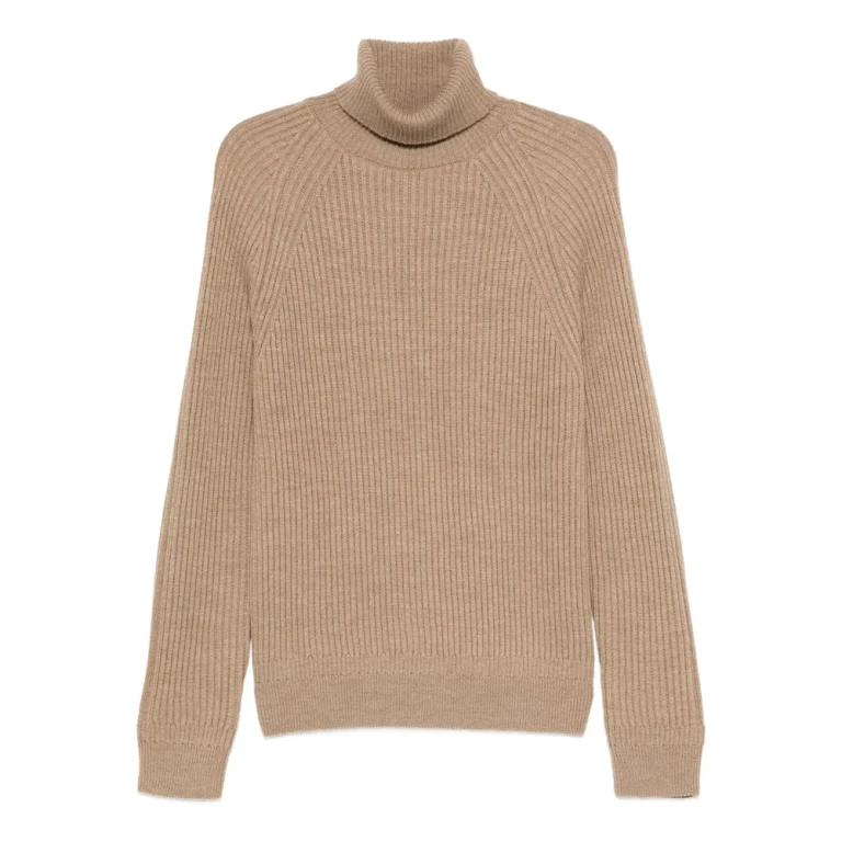 Zanone Ribbed Turtleneck Sweater