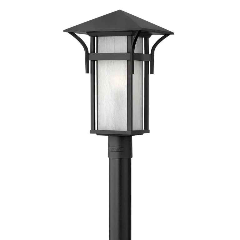 Satin Black LED Post Top Pier Mount from the Harbor Collection
