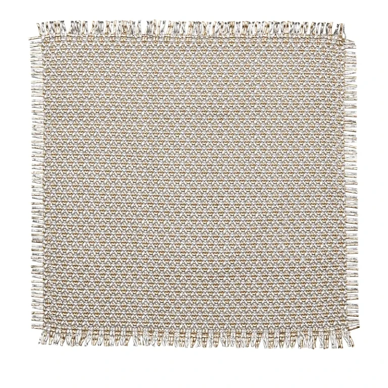 Kim Seybert Fringe Placemat in Gold and Silver