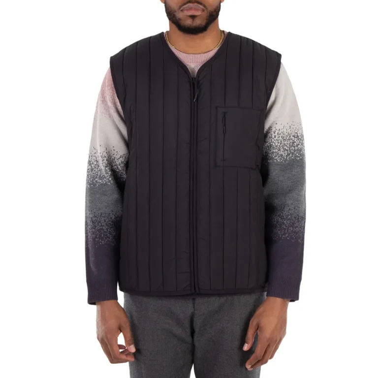 Rains Mens Black Banja Quilted Liner Vest