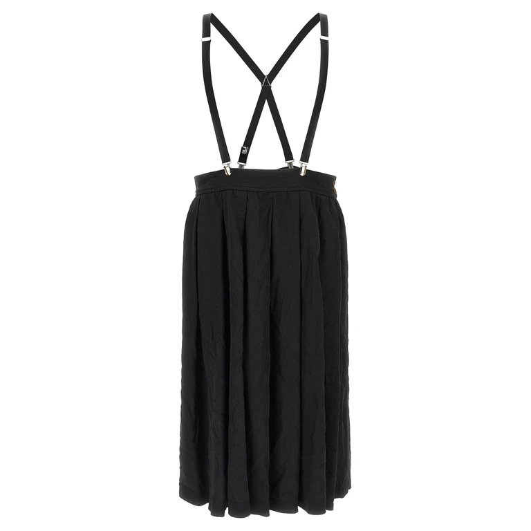 Comme Des Garcons Black Suspender skirt Black Polyester - Men