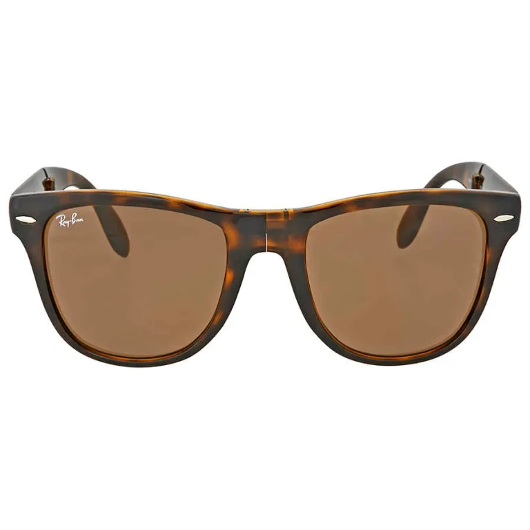 Ray Ban Wayfarer Folding Classic Brown B-15 Unisex Sunglasses RB4105 710 54