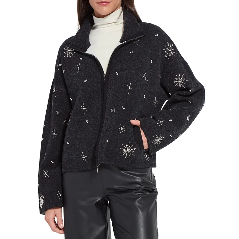 Lysse Scottie Embellished Sweater Jacket
