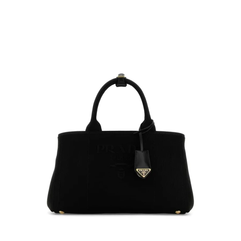 Black Canvas Shopping Bag