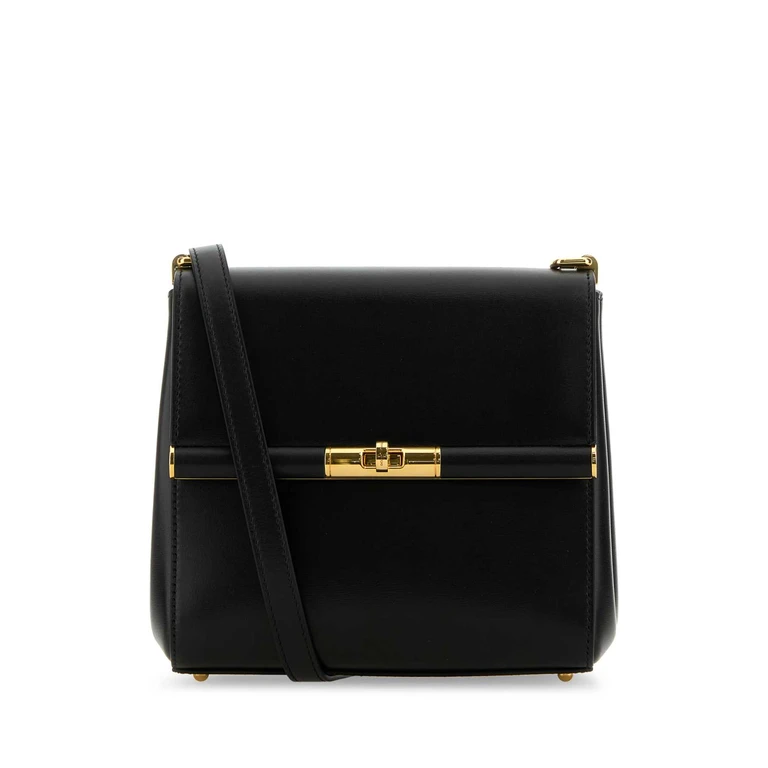 Black Leather Marlene Crossbody Bag Nero Borse A Tracolla - Women