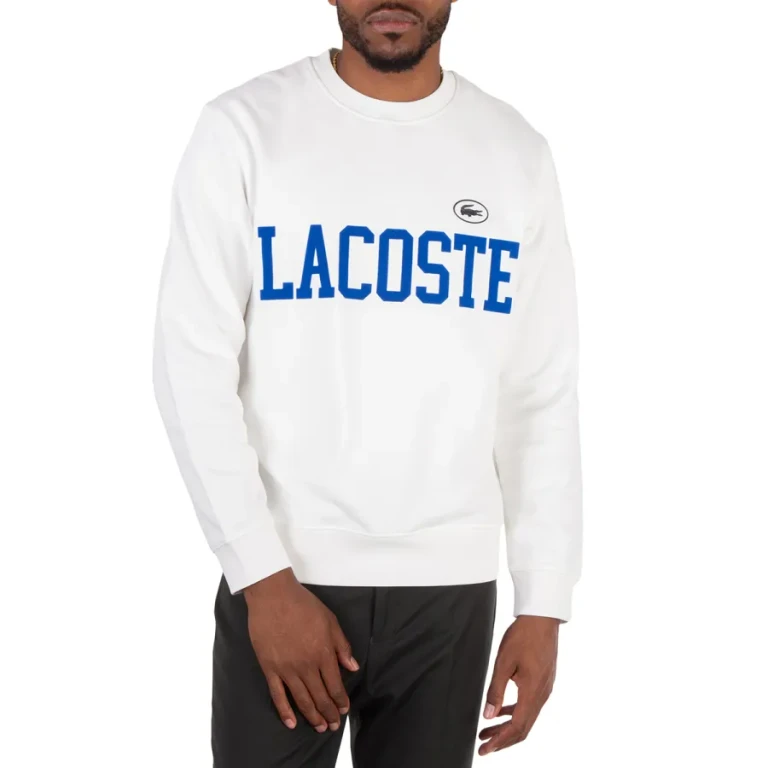 Lacoste Flocked Logo Fleece Sweatshirt