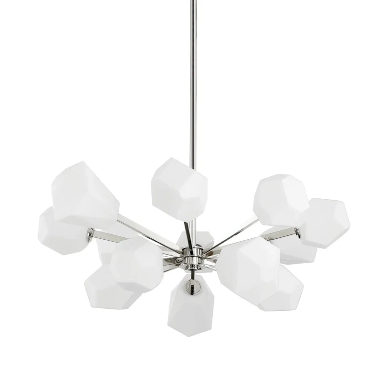 Polished Nickel LED Chandelier from the Tring Collection