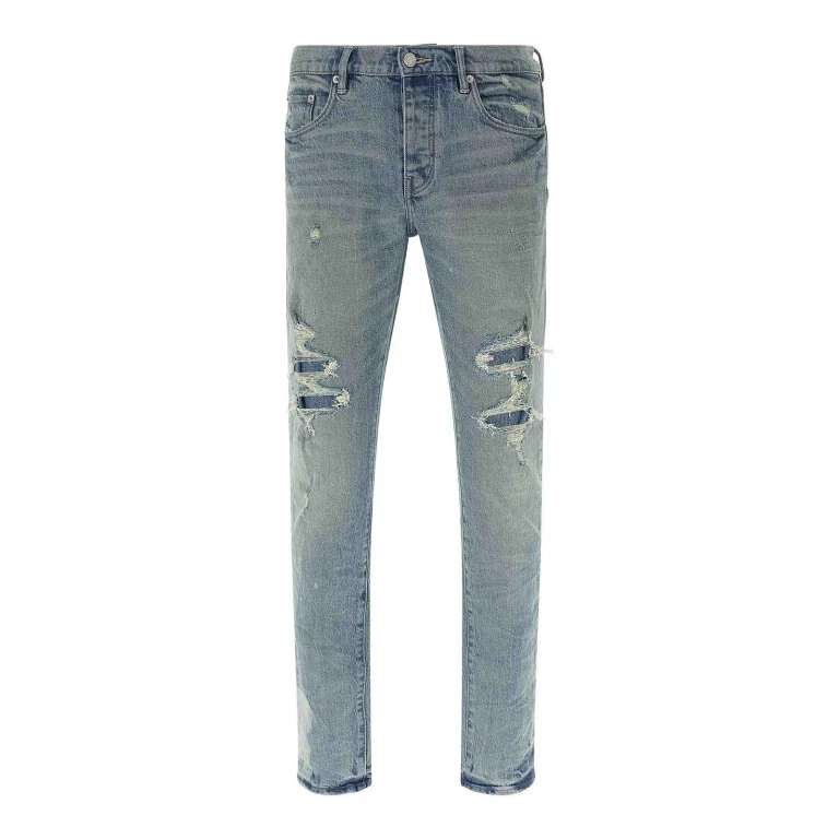 Purple Brand Jean Droit - Bleu Clair