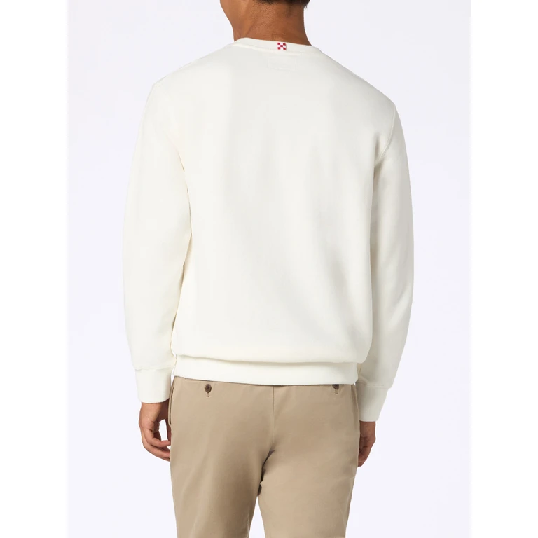 Mc2 Saint Barth Soho Sweatshirt With St. Barth Sport Club Print White - Men
