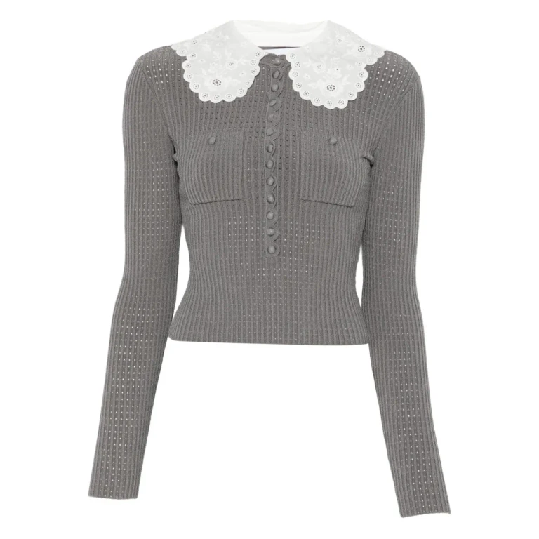 self-portrait Collar-detail Sweater