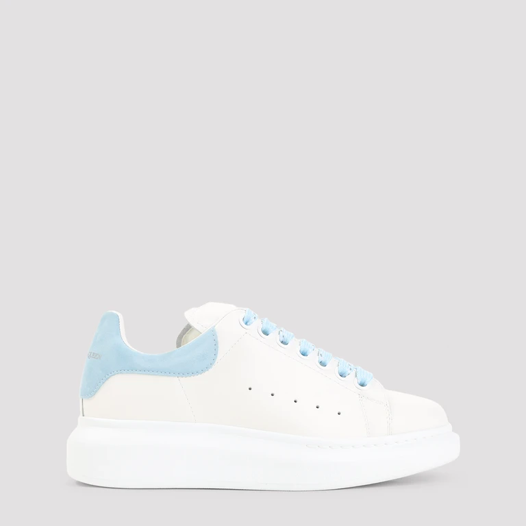 Alexander McQueen Oversized Sneakers White Calf Leather Rubber - Women
