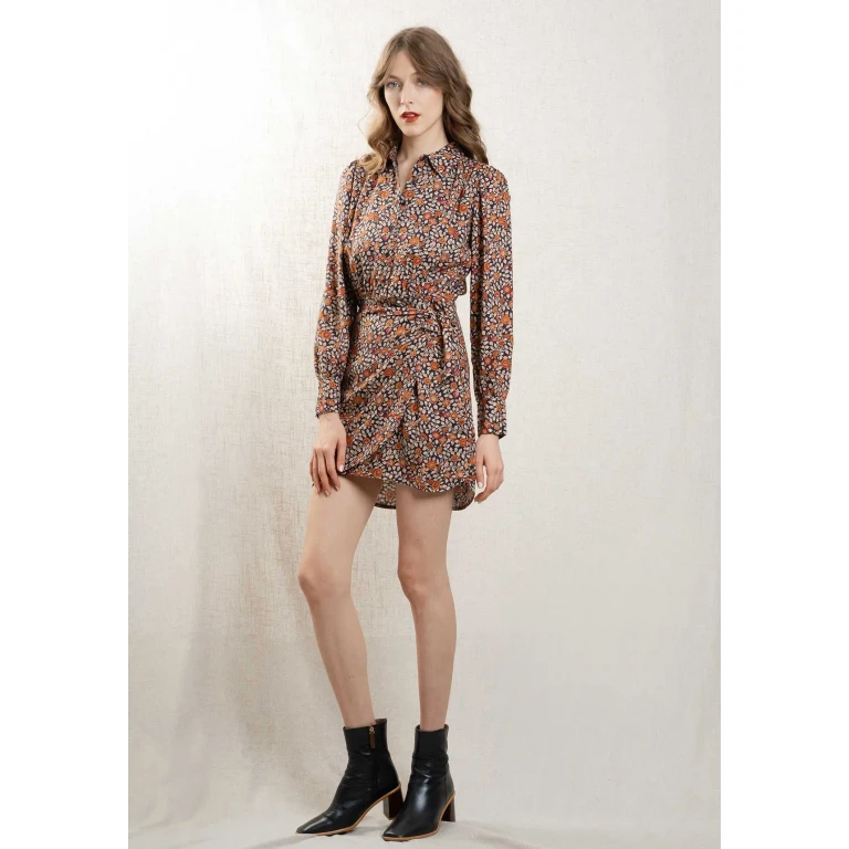 Dress Romance Madras Noir