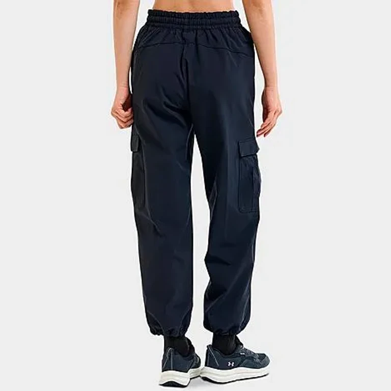 Under Armour Women's UA Rival Woven Cargo Pants in Black/White Size: XS