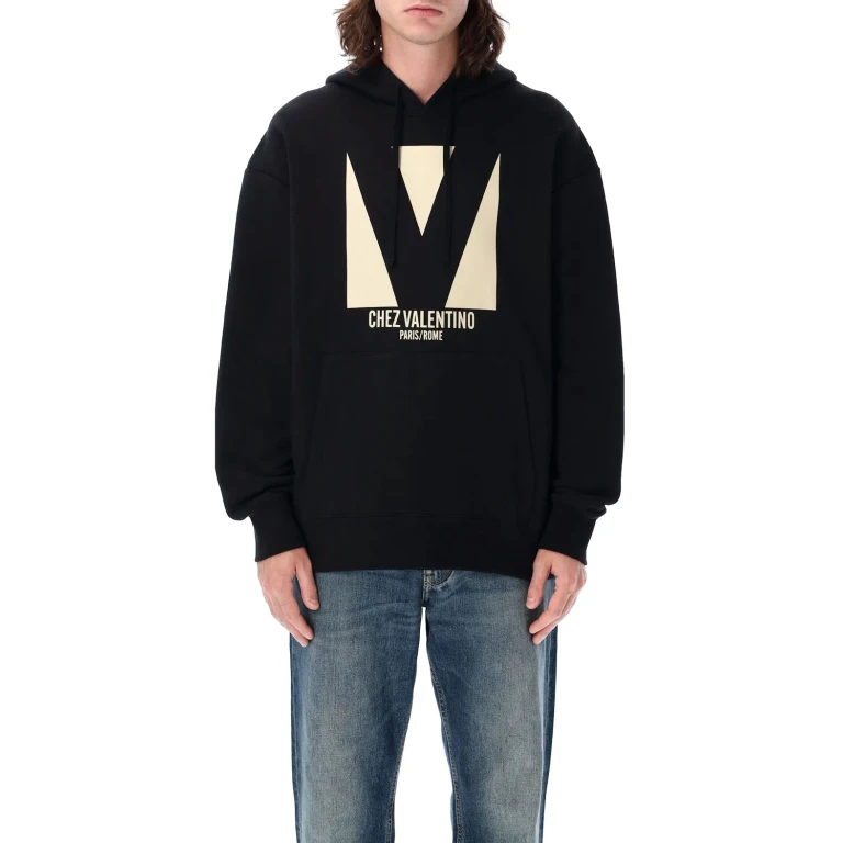 Valentino Garavani Chez Valentino Print Cotton Hoodie