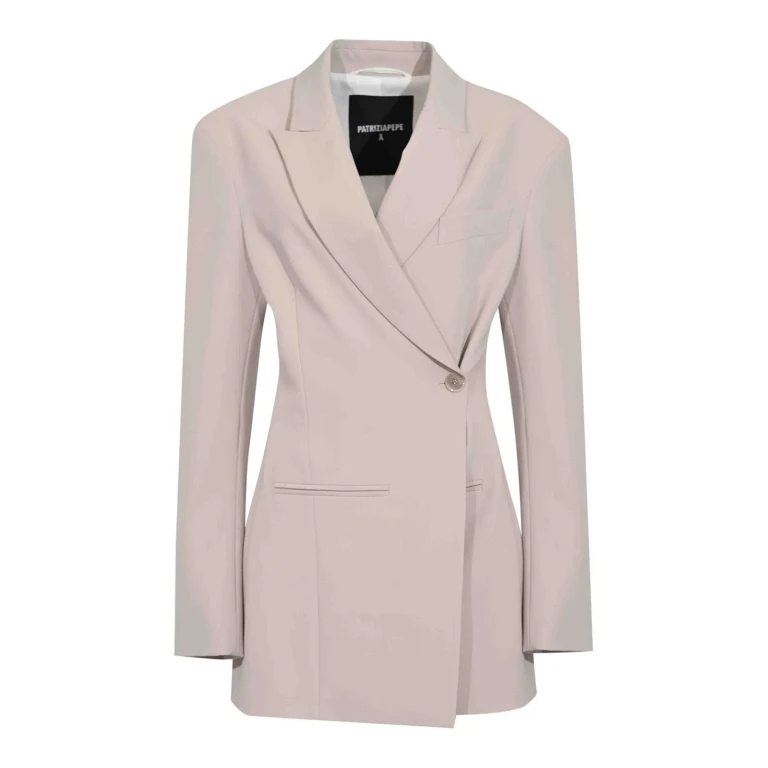 Patrizia Pepe Veste En Jean - Gris Clair