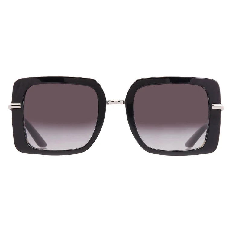 Dolce and Gabbana Grey Gradient Square Ladies Sunglasses DG4491 33728G 52