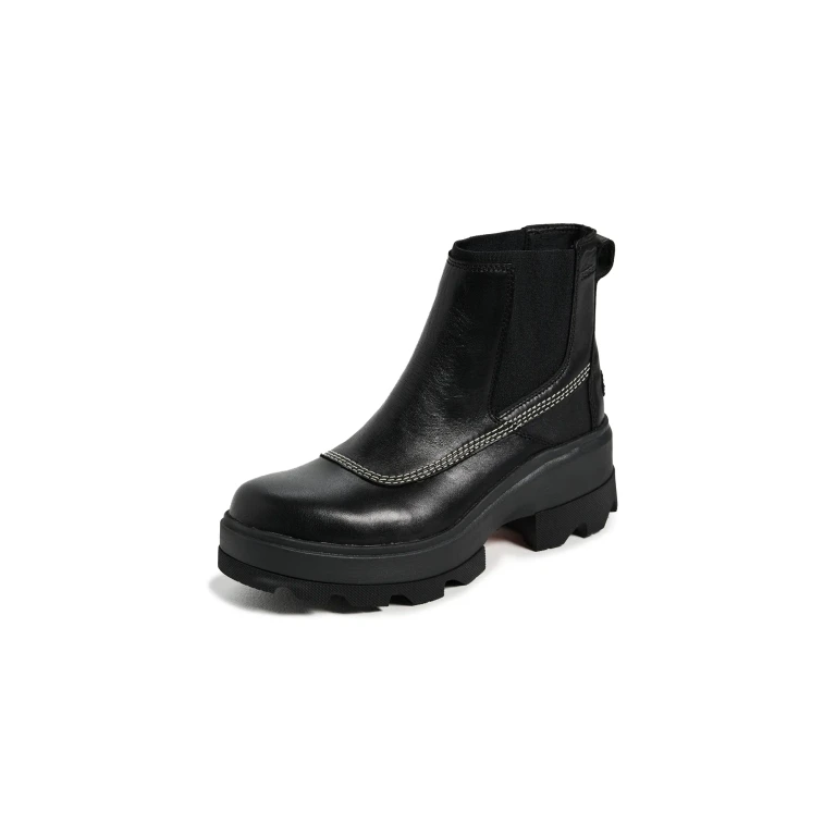 Sorel Joan Chelsea Boots Black/Bleached Ceramic 5.5