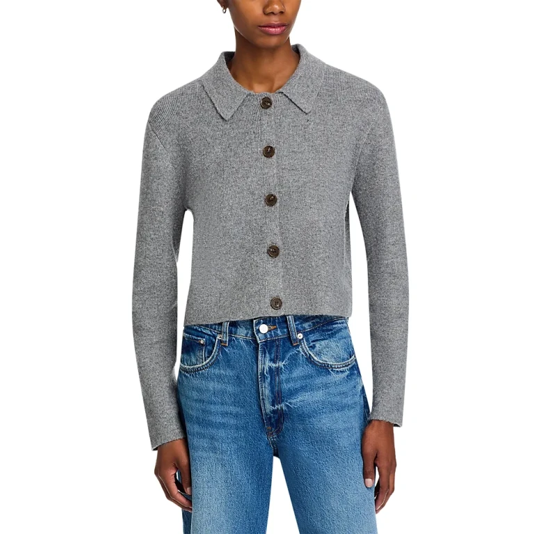 French Connection Ellie Collared Knit Cardigan
