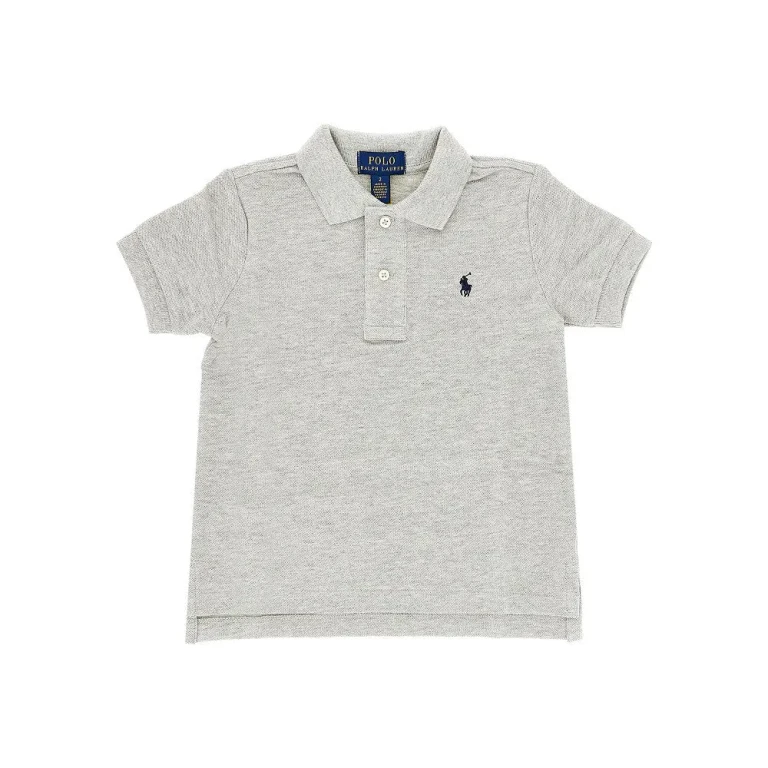 RALPH LAUREN Piquet polo shirt with logo embroidery Kids S