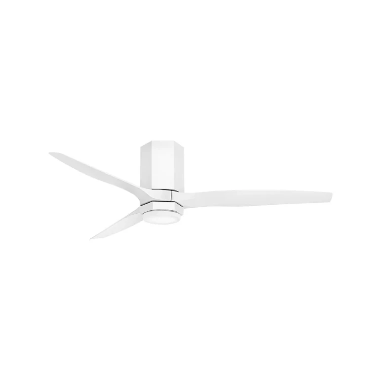 Matte White 52"Ceiling Fan from the Facet Collection