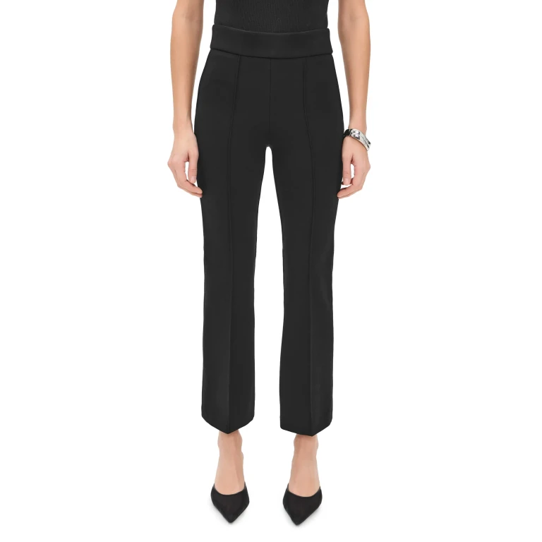 SPANX Ponte Pintuck Kick Flare Trousers Classic Black 1X