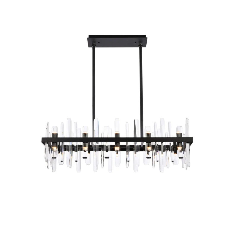 Black 20 Light Chandelier from the Serena Collection