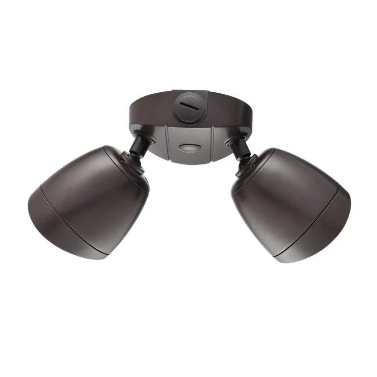 Powder Coated Bronze LED Outdoor Security Flood Light