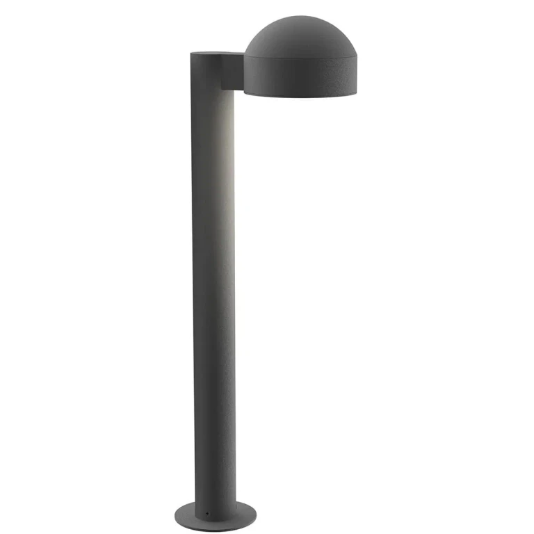 REALS 23.75" Optical Acrylic LED Bollard in Textured Gray