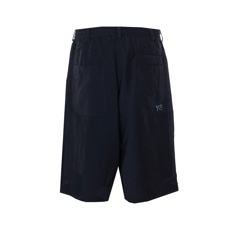 Y-3 Shorts Black Viscose - Men