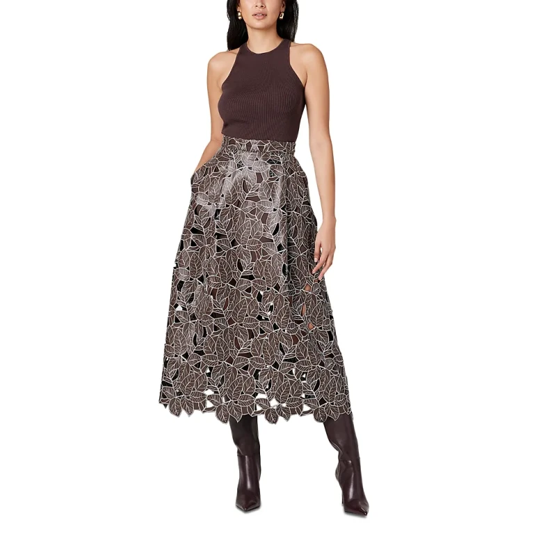 Toccin Stacy Faux Leather Skirt