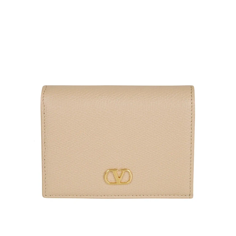 Valentino Garavani Leather Vlogo Wallet