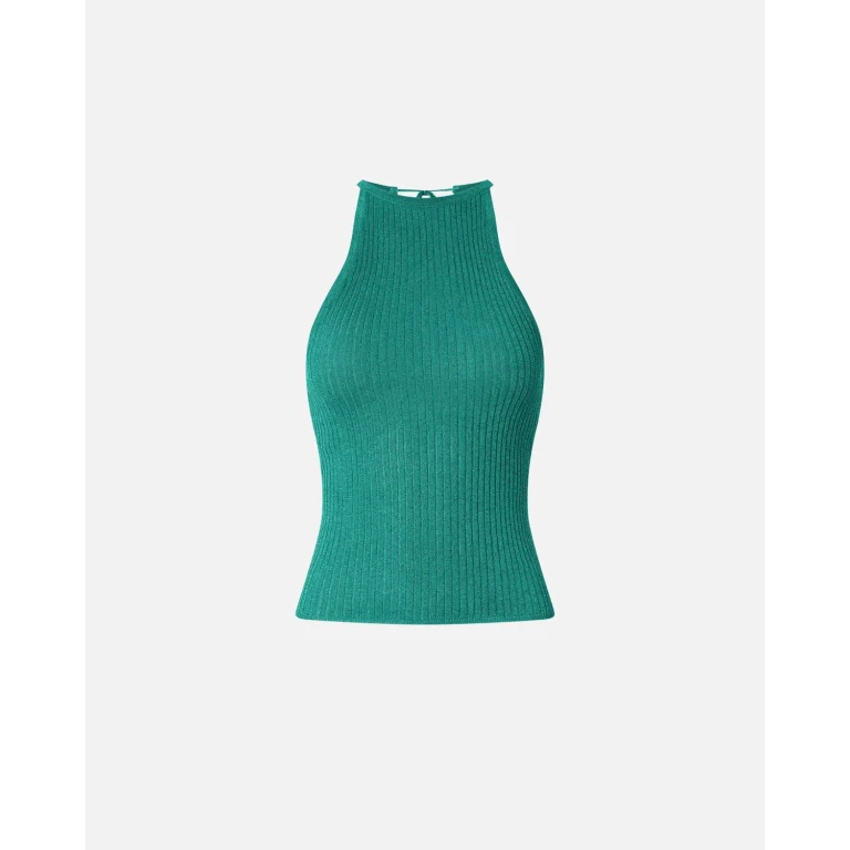 Pinko - Top à épaules dénudées boutonné sur la nuque - XS