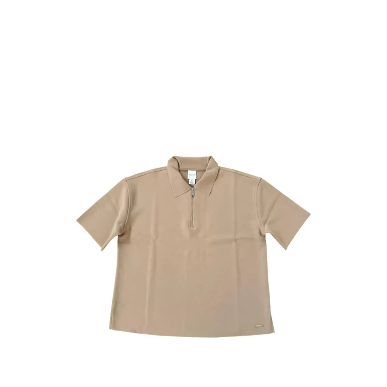 Calvin Klein Zip-up Polo Top