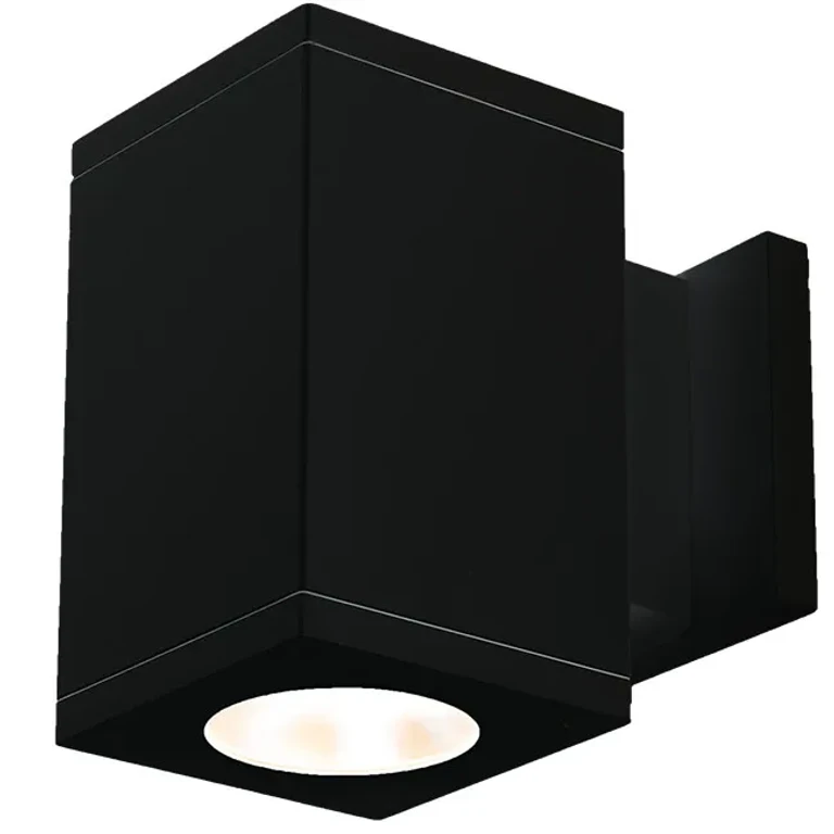 Black LED Wall Sconce from the Cube Arch Collection