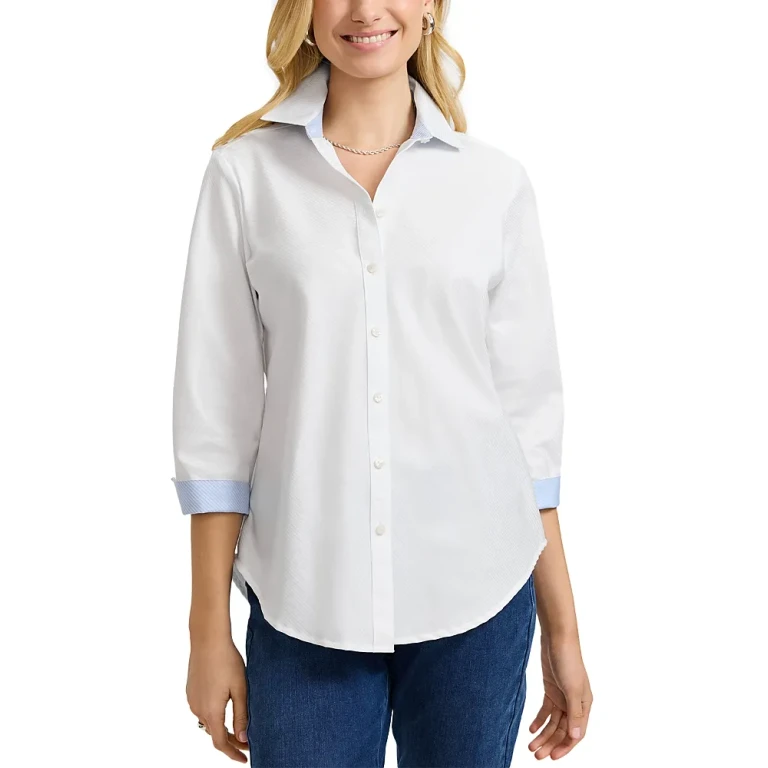Foxcroft Margie Dobby Cotton Shirt