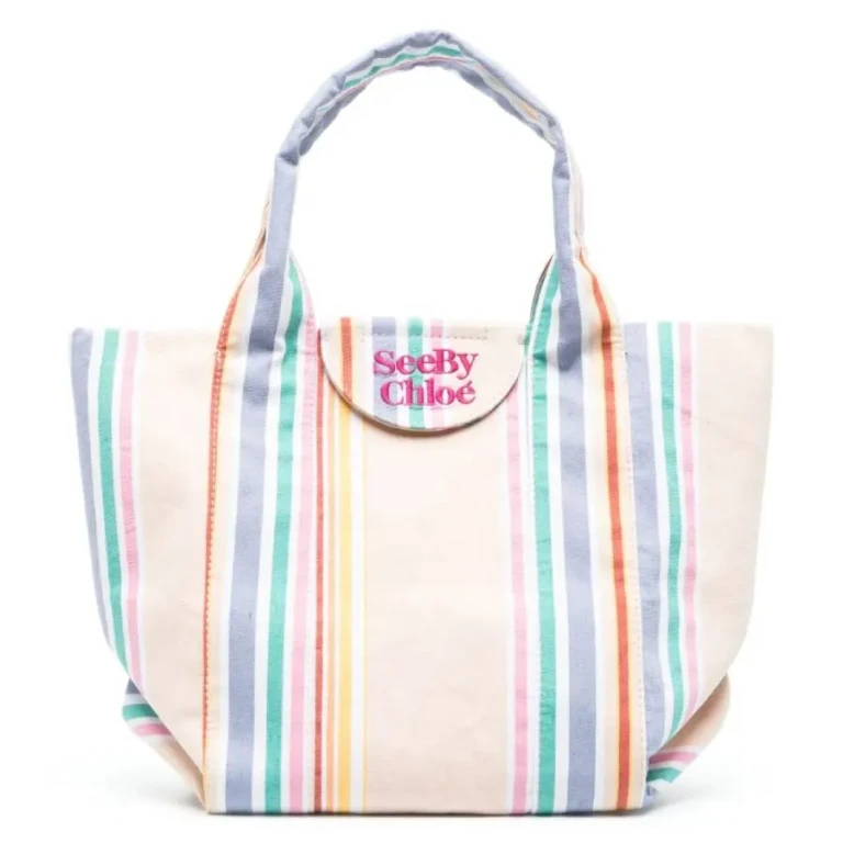 See By Chloe Laetizia Striped Tote Bag