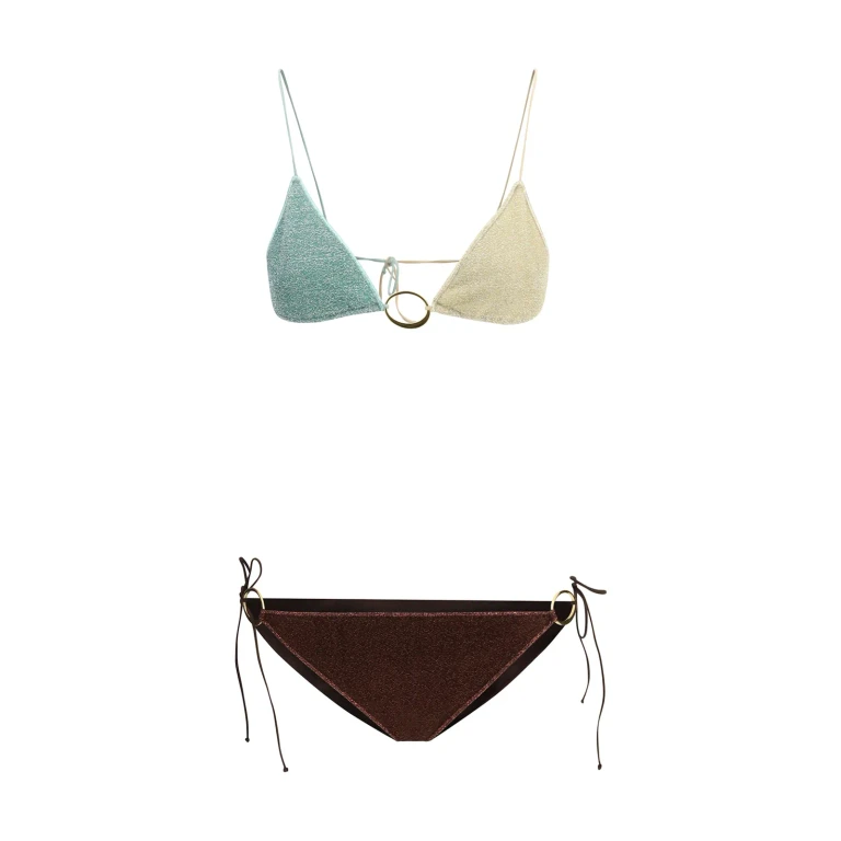 Oseree Multicolor lumiere Bikini With Drawstring Closure In Tech Fabric For Women