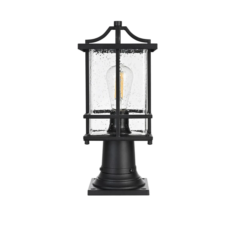 Black Outdoor Post Mount from the Miller Collection