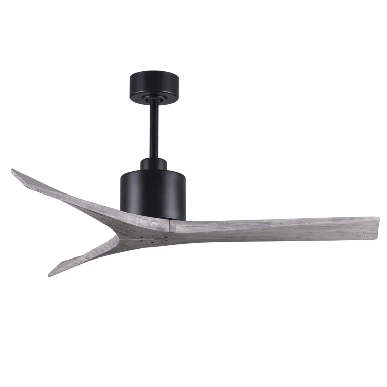 Mollywood 6-Speed DC 52 Ceiling Fan in Matte Black with Barnwood Tone blades