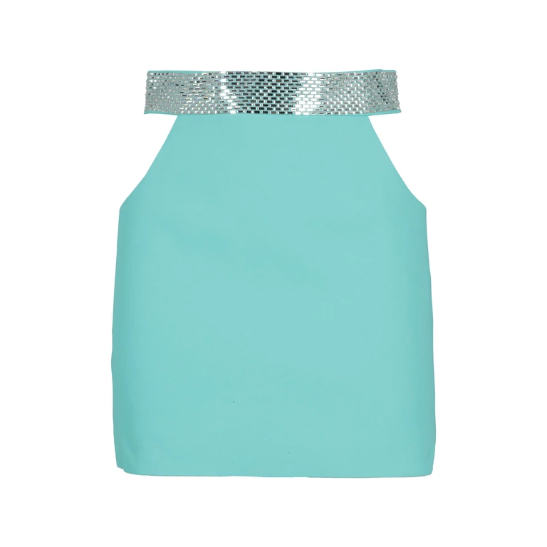 Giuseppe Di Morabito Cady Envers Satin Blue Gonna - Women