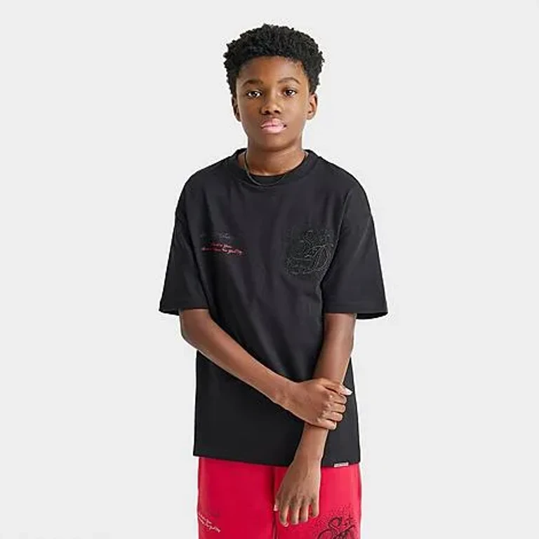 Supply & Demand Boys Big Kids Klink T-Shirt in Black Size: Small