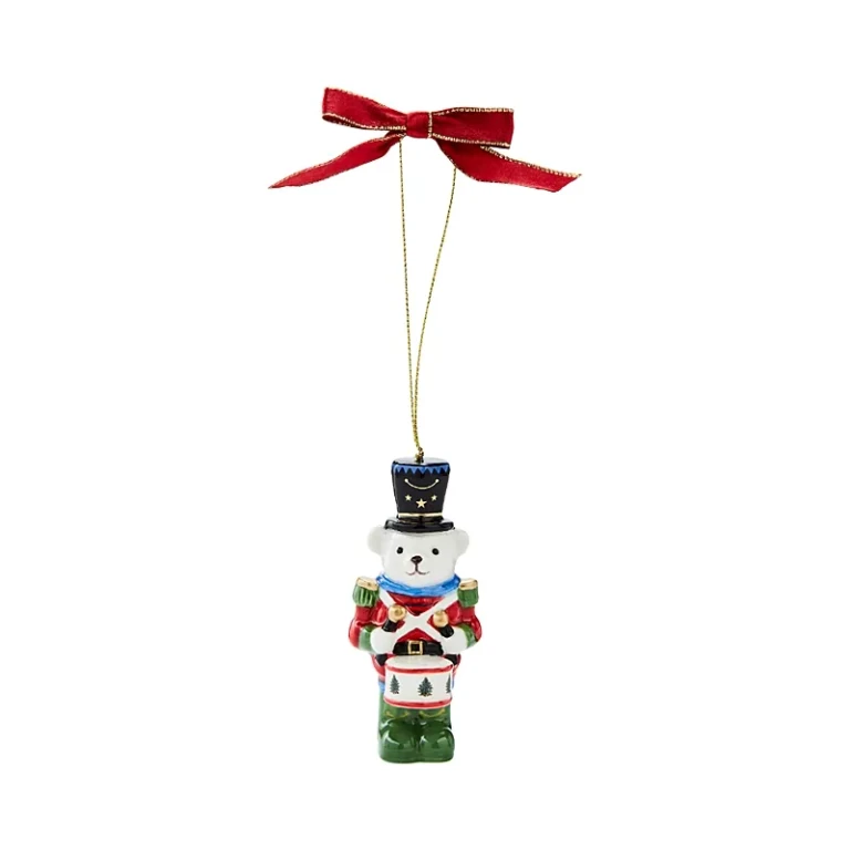 Spode Christmas Tree Teddy Bear Nutcracker Ornament